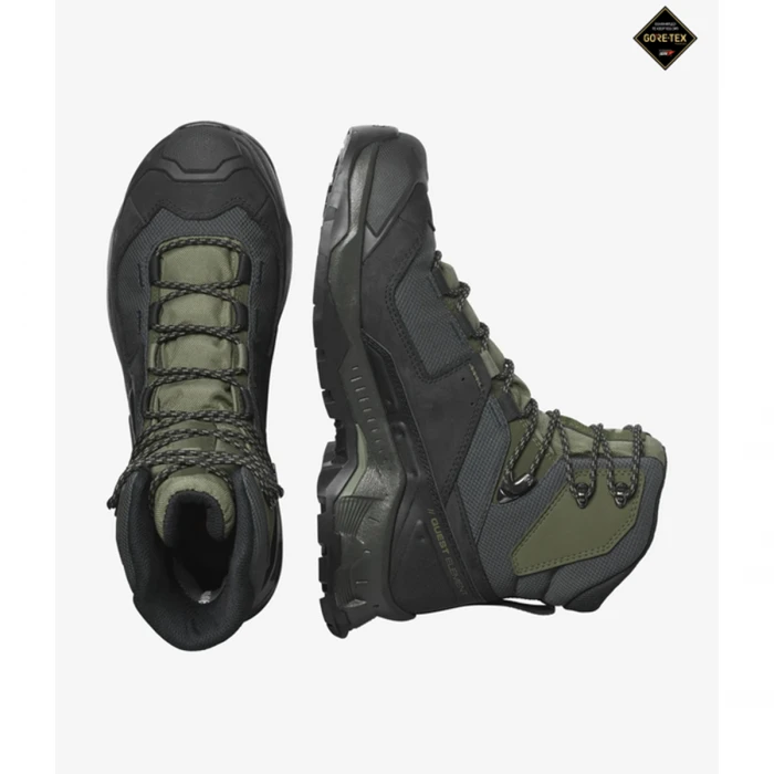 Черевики Salomon QUEST ELEMENT GTX Black/Olive Night, Зелений, UK 10 / EU 44⅔, 27см Черевики Salomon QUEST ELEMENT GTX Black/Olive Night, Зелений, UK 10 / EU 44⅔, 27см