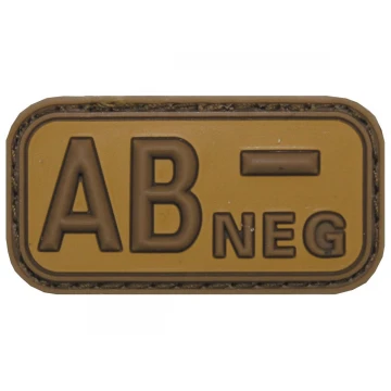 Нашивка група крові AB(IV) Rh- Coyote