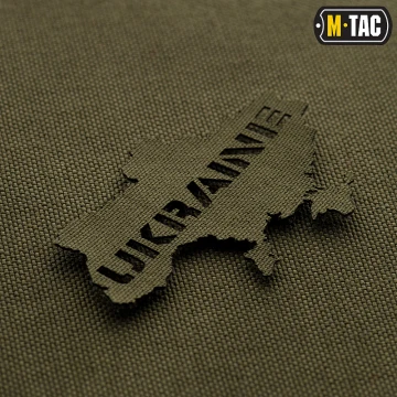 НАШИВАНИЕ UKRAINE СКРОЗНАЯ LASER CUT RANGER GREEN, Olive