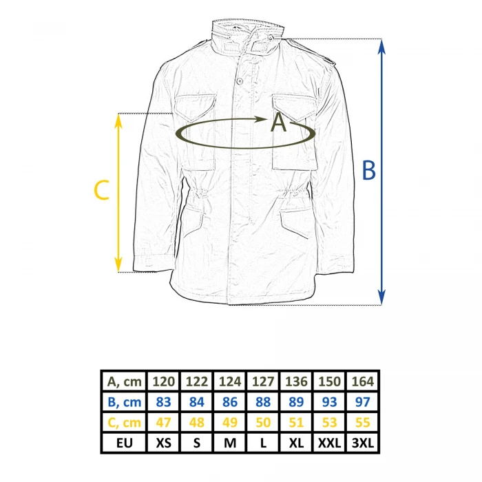 Куртка з відстібкою US STYLE M65 FIELD JACKET WITH LINER Оливкова Куртка з відстібкою US STYLE M65 FIELD JACKET WITH LINER Оливкова