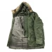 Куртка парка Аляска с мехом US N3B TEESAR® PARKA Оливковая, 3XL
