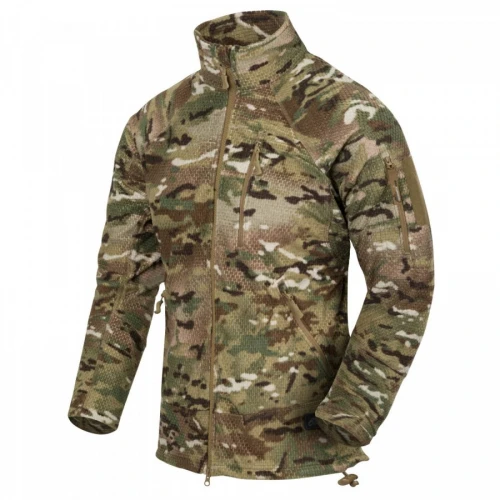 Кофта флісова термофліс Helikon-Tex Alpha Tactical Jacket Мультикам, S