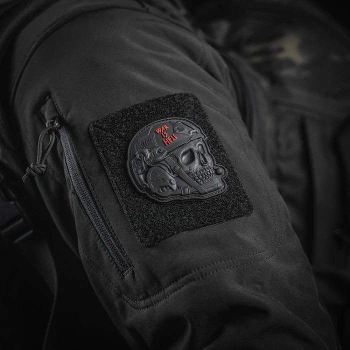 M-Tac нашивка War is Hell 3D PVC Black M-Tac нашивка War is Hell 3D PVC Black