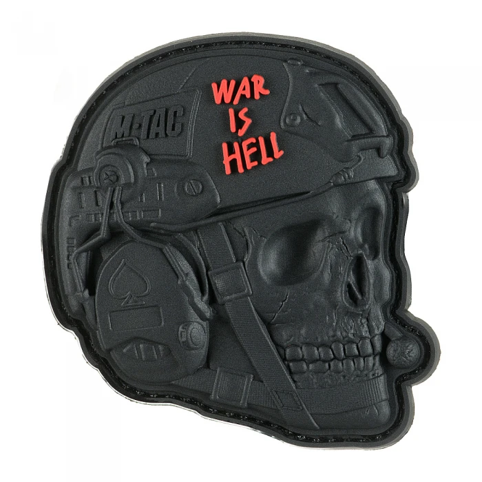 M-Tac нашивка War is Hell 3D PVC Black M-Tac нашивка War is Hell 3D PVC Black