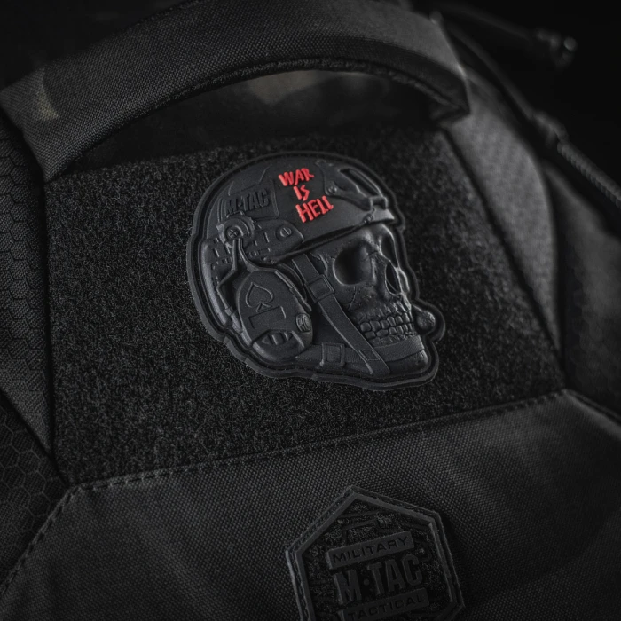 M-Tac нашивка War is Hell 3D PVC Black M-Tac нашивка War is Hell 3D PVC Black