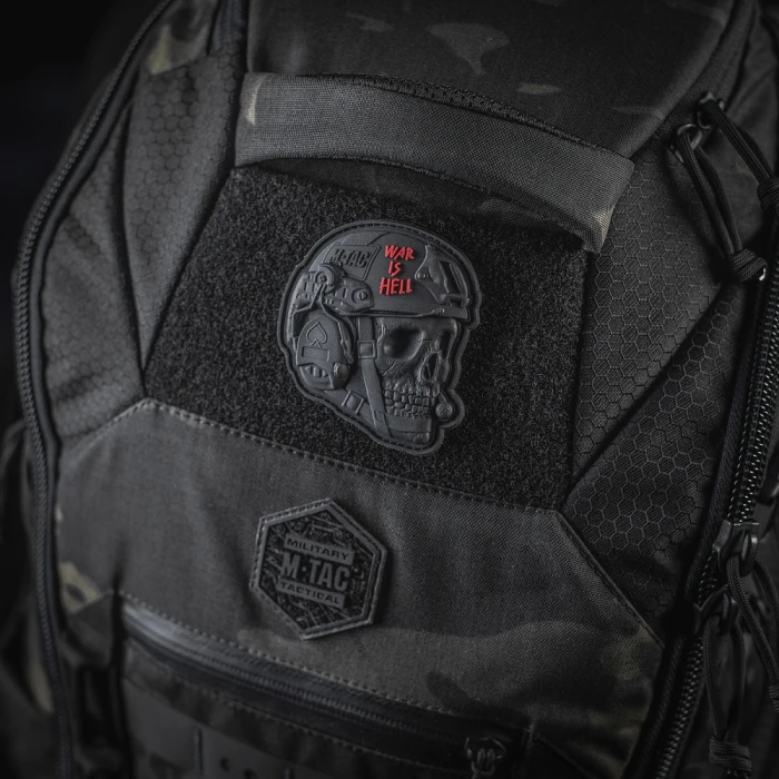 M-Tac нашивка War is Hell 3D PVC Black M-Tac нашивка War is Hell 3D PVC Black