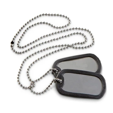 Комплект жетонів з гумовими глушниками MIL-TEC Dog Tag Set