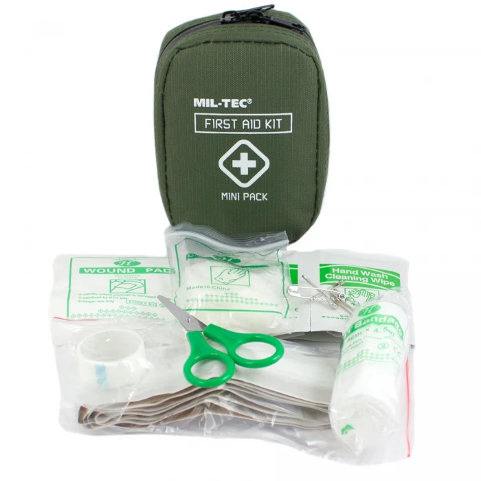 Аптечка першої допомоги MIL-TEC Mini Pack Olive Аптечка першої допомоги MIL-TEC Mini Pack Olive