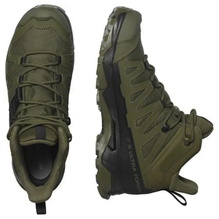 Черевики Salomon X ULTRA Forces MID Чорний-Олива Черевики Salomon X ULTRA Forces MID Чорний-Олива