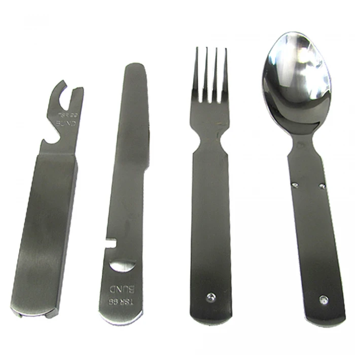 Столовий набір армійський MIL-TEC Army Eating Utensil 3-pc Нержавійка Столовий набір армійський MIL-TEC Army Eating Utensil 3-pc Нержавійка