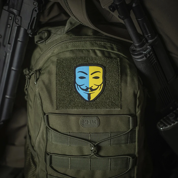 M-Tac нашивка Anonymous Black/Yellow/Blue M-Tac нашивка Anonymous Black/Yellow/Blue