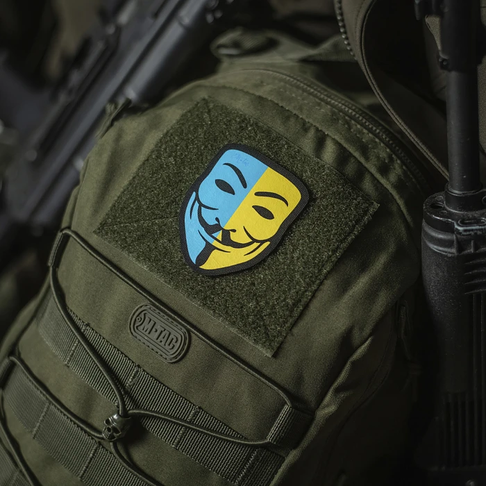 M-Tac нашивка Anonymous Black/Yellow/Blue M-Tac нашивка Anonymous Black/Yellow/Blue