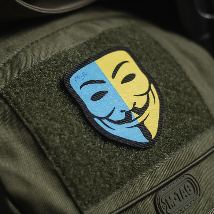 M-Tac нашивка Anonymous Black/Yellow/Blue M-Tac нашивка Anonymous Black/Yellow/Blue