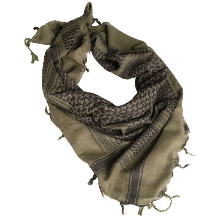 Шарф арафатка (Шемаг) SHEMAGH SCARF 110X110CM KHAKI/BLACK Олива/Чорний Шарф арафатка (Шемаг) SHEMAGH SCARF 110X110CM KHAKI/BLACK Олива/Чорний