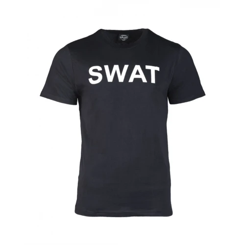 Футболка Mil-Tec з принтом "SWAT" Чорна, Black, XXL