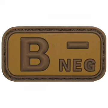 Нашивка група крові B(III) Rh- Coyote