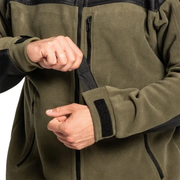 Флісова кофта Helikon Classic Army , Black\Olive Green