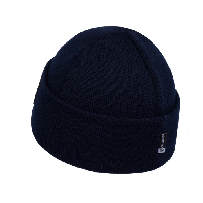 Шапка в'язана флісова з відворотом НГУ - Navy Blue Шапка в'язана флісова з відворотом НГУ - Navy Blue