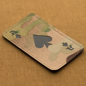 M-Tac нашивка Ace of Spades Laser Cut Ranger Multicam/Black