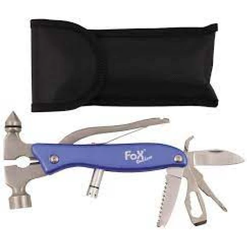 Мультинструмент 9 в 1 в чехле Pocket Tool "Worker", Metal, blue