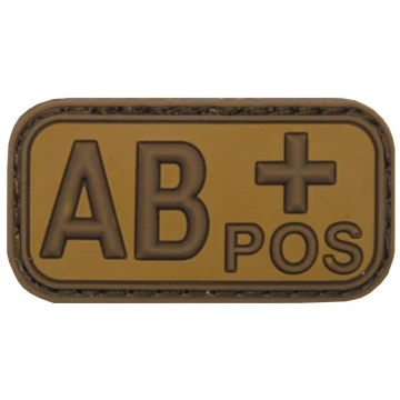 Нашивка група крові AB(IV) Rh+ Coyote