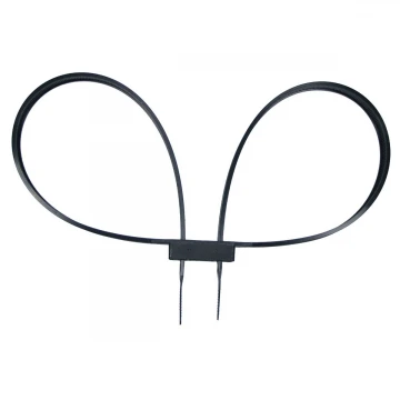 Кайданки пластикові Plastic Handcuff, 800x12,7mm, black , Black