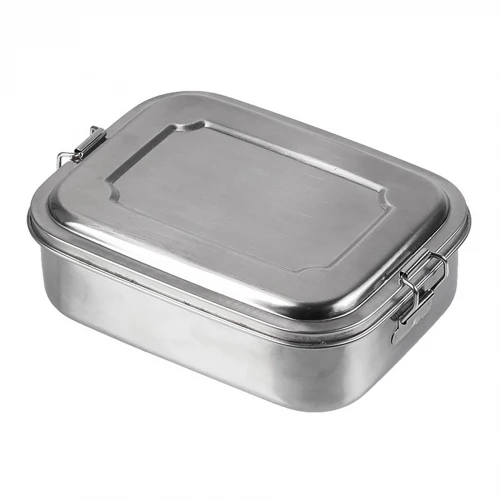 Контейнер для їжі сталевий MIL-TEC Lunchbox Сріблястий