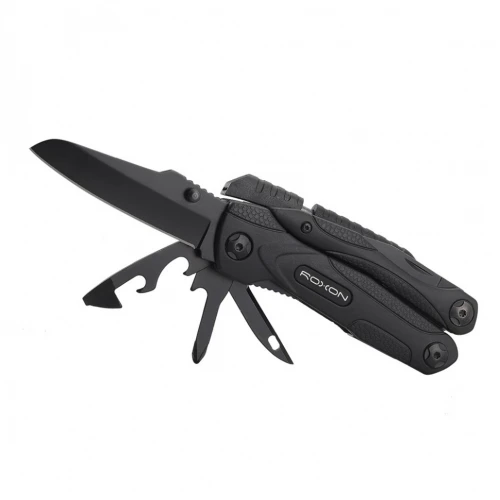 Мультиінструмент в чохлі ROXON Pocket Tool "Spark" 14 частин Чорний