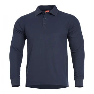 Поло з довгим рукавом Pentagon ANIKETOS Navy Blue
