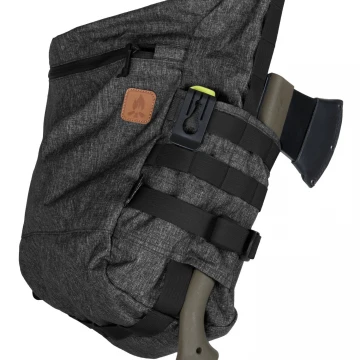 Сумка Helikon-Tex Bushcraft Satchel Nylon Polyester Blend Чорний-Сірий, Темно-сірий