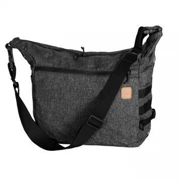 Сумка Helikon-Tex Bushcraft Satchel Nylon Polyester Blend Чорний-Сірий, Темно-сірий