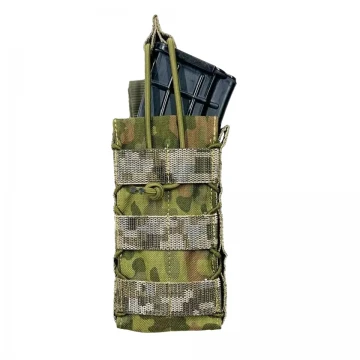 Подсумок для магазина АК открытый камуфляжный Flecktarn