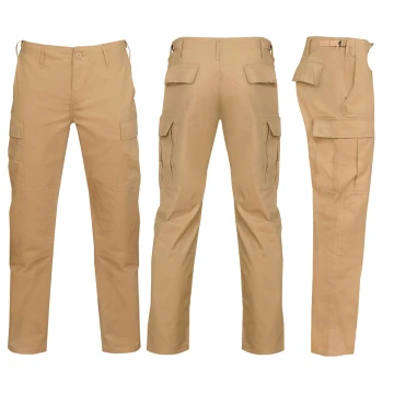 Штаны полевые Mil-Tec Teesar BDU Rip-Stop Slim Fit Khaki