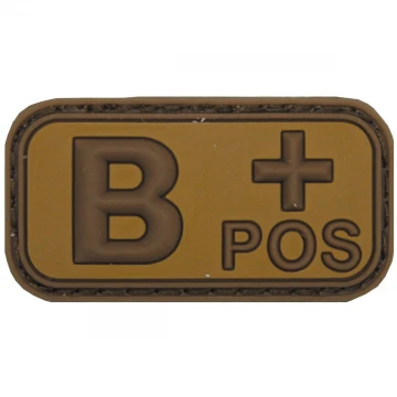 Нашивка група крові B(III) Rh+ Coyote