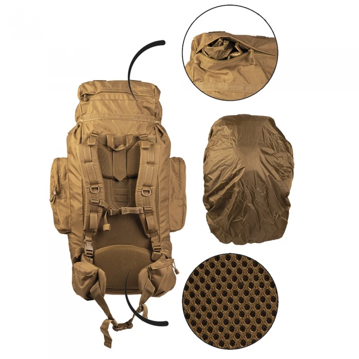 Рюкзак тактичний MIL-TEC «Recom» 88L Coyote Рюкзак тактичний MIL-TEC «Recom» 88L Coyote
