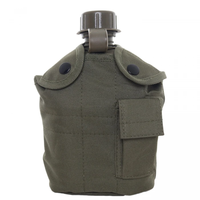 Фляга пластикова US 1L з казанком Olive Фляга пластикова US 1L з казанком Olive
