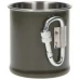 Кружка стальна MIL-TEC 250 ml з карабіном Olive