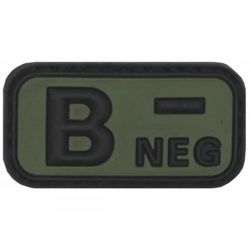 Нашивка група крові B(III) Rh- Olive