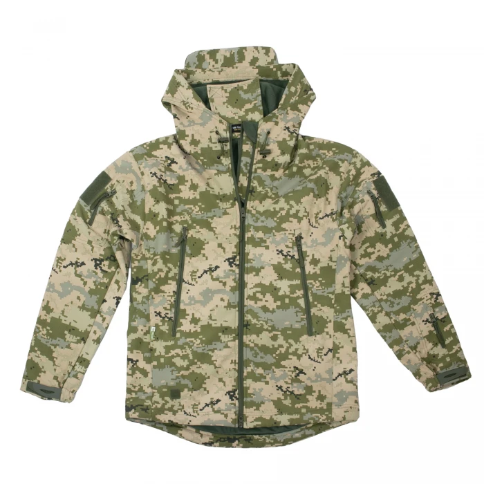 Куртка Vik-Tailor Outdoor Tactical SoftShell ММ-14 піксель ЗСУ Куртка Vik-Tailor Outdoor Tactical SoftShell ММ-14 піксель ЗСУ