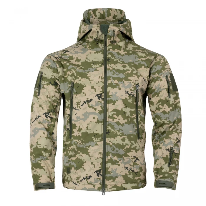 Куртка Vik-Tailor Outdoor Tactical SoftShell ММ-14 піксель ЗСУ Куртка Vik-Tailor Outdoor Tactical SoftShell ММ-14 піксель ЗСУ