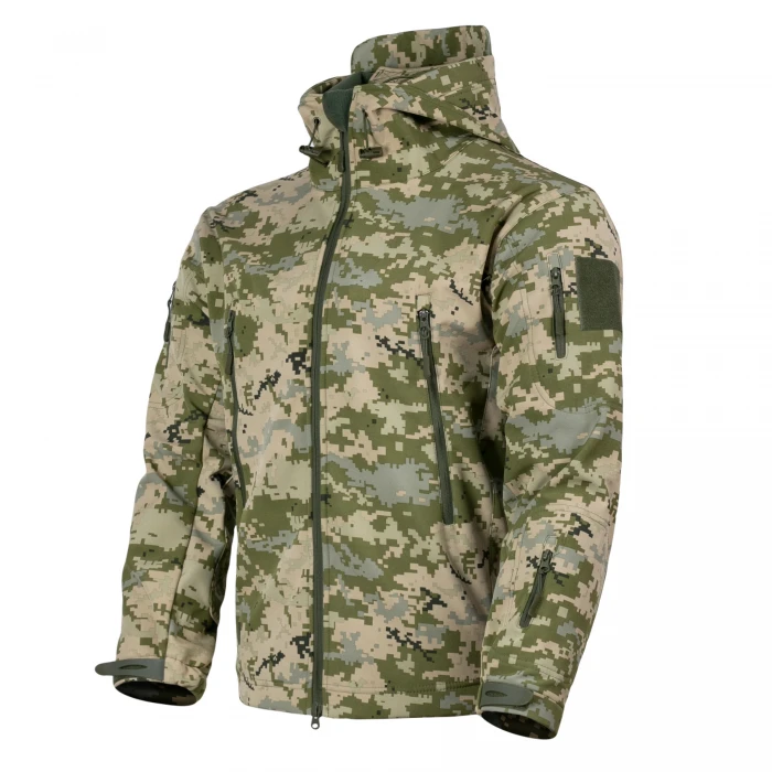 Куртка Vik-Tailor Outdoor Tactical SoftShell ММ-14 піксель ЗСУ Куртка Vik-Tailor Outdoor Tactical SoftShell ММ-14 піксель ЗСУ