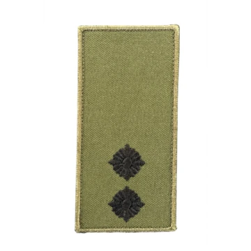 Погон нагрудный на липучке Лейтенант Олива, Olive
