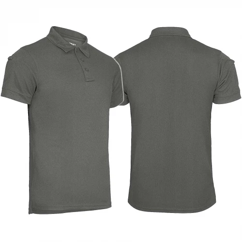 Футболка поло термоактивна MIL-TEC Tactical Polo Quickdry Темно-сіра