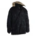 Куртка парка Аляска с мехом US N3B TEESAR® PARKA Черная, 3XL