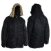 Куртка парка Аляска с мехом US N3B TEESAR® PARKA Черная, 3XL