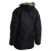 Куртка парка Аляска с мехом US N3B TEESAR® PARKA Черная, 3XL
