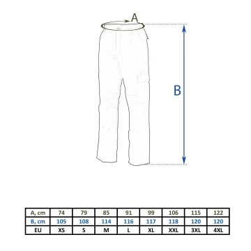 Штаны полевые зимние MFH US Combat Pants Черные