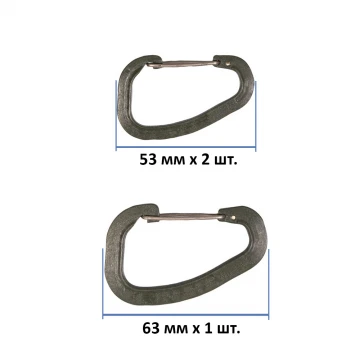 Набір карабінів Wildo Accessory Carabiner Set Olive