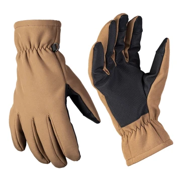 Рукавиці зимові MIL-TEC SoftShell Thinsulate Dark Coyote, Темний койот