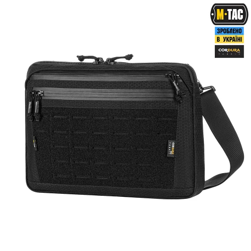 M-TAC СУМКА ADMIN BAG LARGE ELITE З ЛИПУЧКОЮ Чорний, Black
